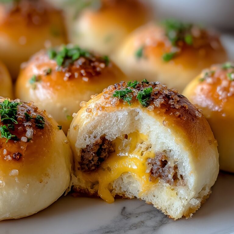 Garlic Parmesan Cheeseburger Bombs Recipe