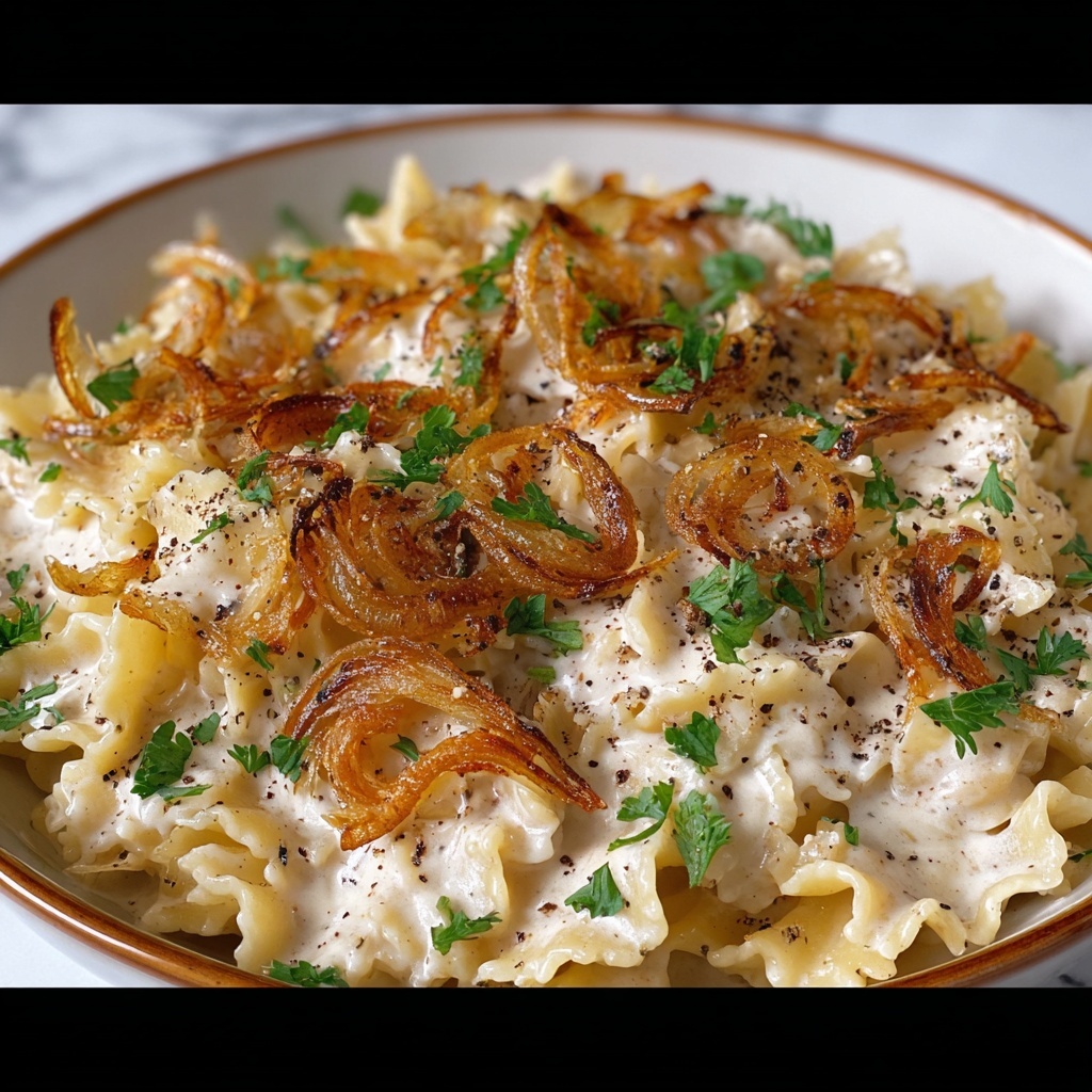 French Onion Pasta Salad: Creamy, Savory, and Perfect Recipe - Recipe Image