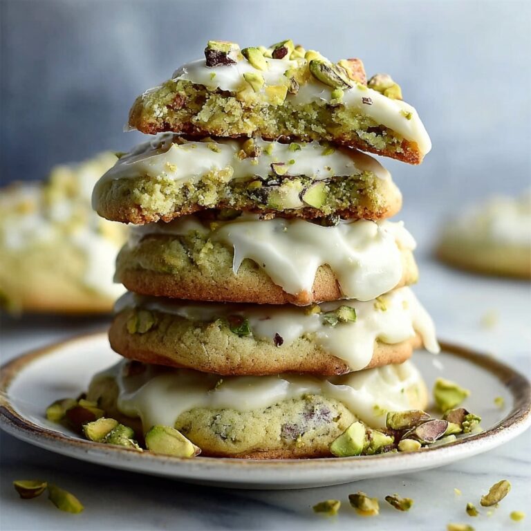 Creamy Pistachio White Chocolate Cookies – Easy Dessert Recipe