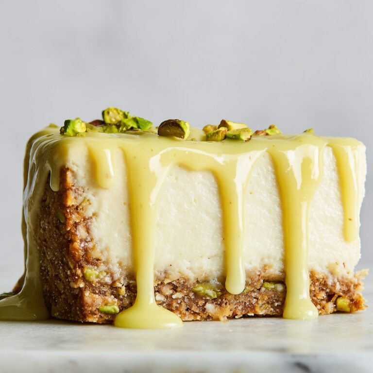 No-Bake Vegan Pistachio Cheesecake Recipe