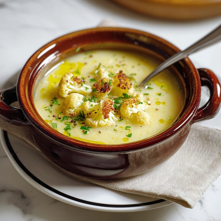 Roasted Cauliflower Soup Recipe