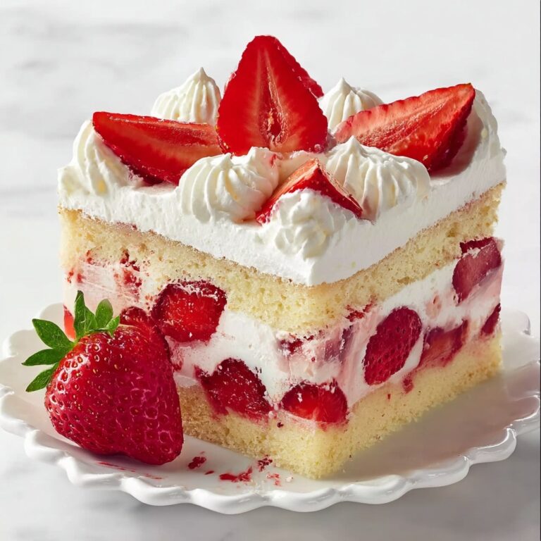 Easy Strawberry Poke Cake Recipe