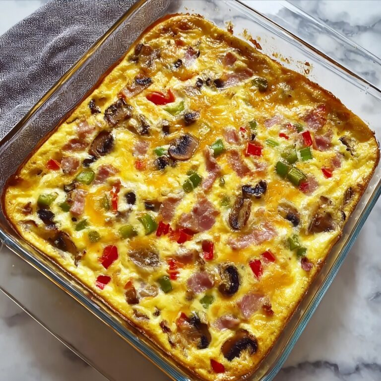 Cheesy Veggie Egg Bake Recipe