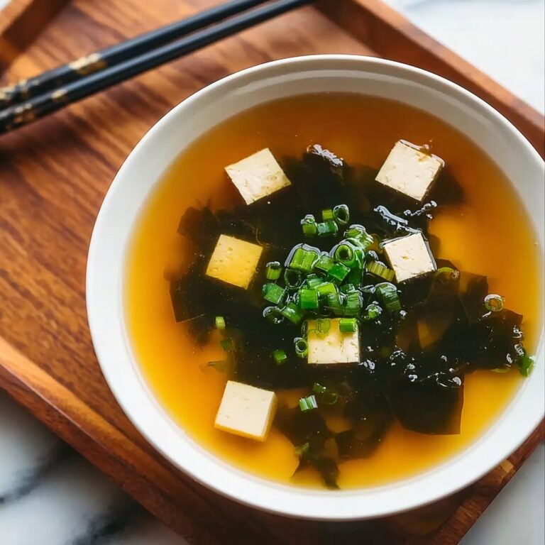 Homemade Miso Soup with Tofu Recipe