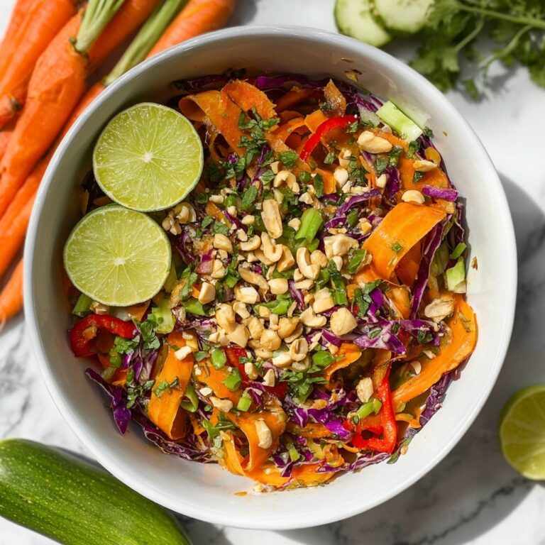 Thai-Inspired Crunchy Salad with Peanut Butter Ginger Sauce Recipe