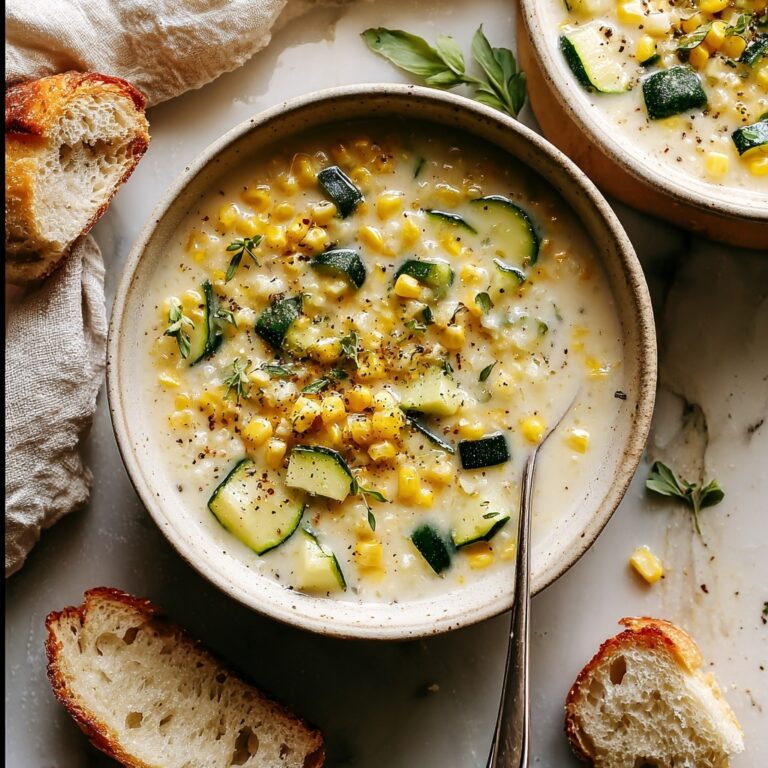 Summer Fresh Corn and Zucchini Chowder Recipe
