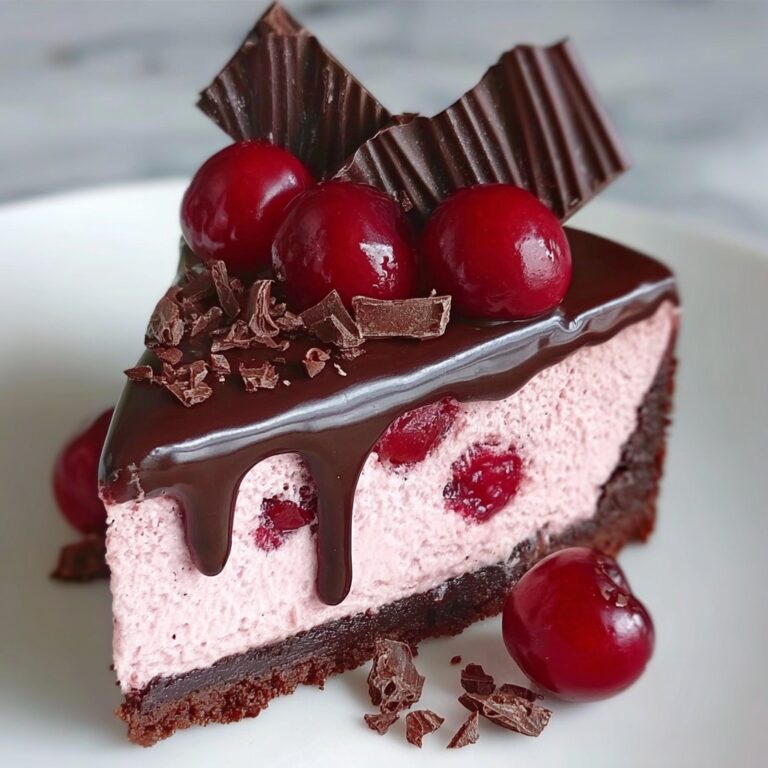 Chocolate Cherry No-Bake Cheesecake Recipe