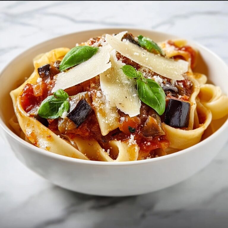 Eggplant Pasta Delight: Taste the Mediterranean Magic Today Recipe