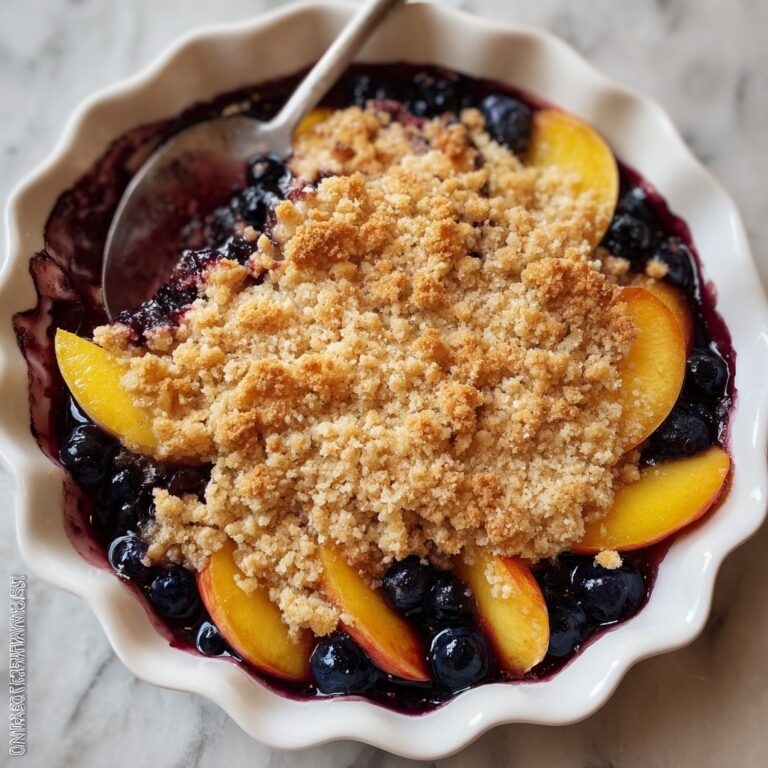 Summer Peach and Blueberry Cobbler Recipe