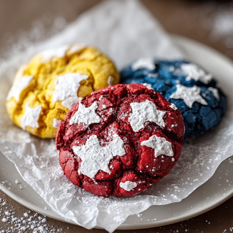 Patriotic Crinkle Cookies Recipe