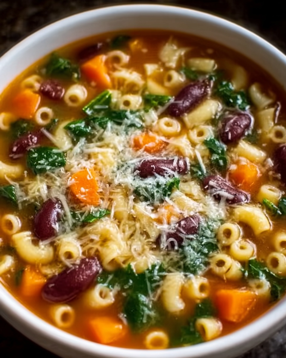 Classic Minestrone Soup with Gluten-Free Noodles Recipe - Recipe Image