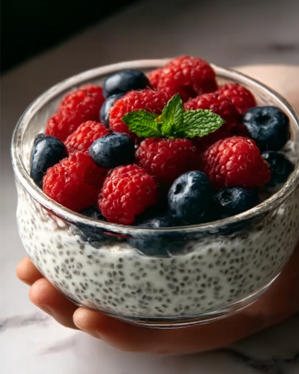Chia Seed Pudding with Coconut Milk and Berries Recipe - Recipe Image