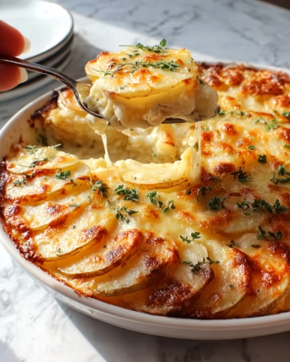 Easy Cheesy Scalloped Potatoes Recipe - Recipe Image