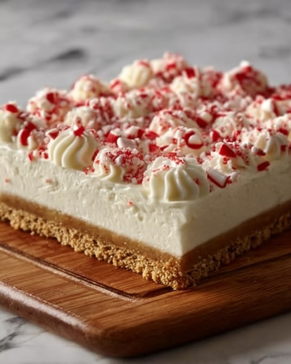 No-Bake Candy Cane Pie Recipe - Recipe Image