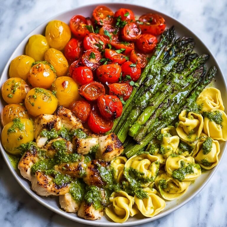 Pesto Chicken Tortellini and Veggies Recipe