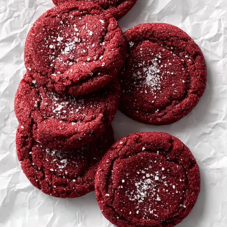 Red Velvet Cookies with Red Sanding Sugar Recipe