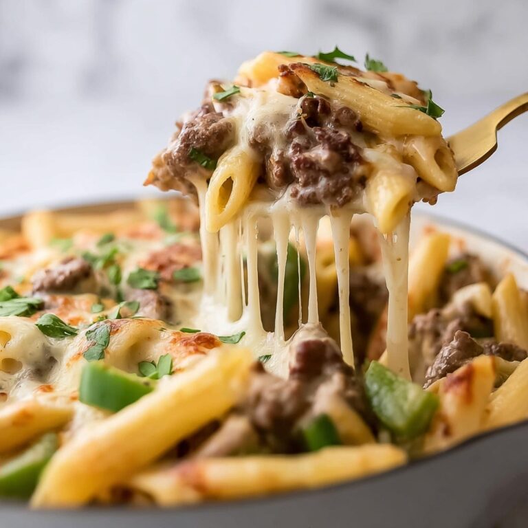 One Pot Philly Steak Pasta Recipe