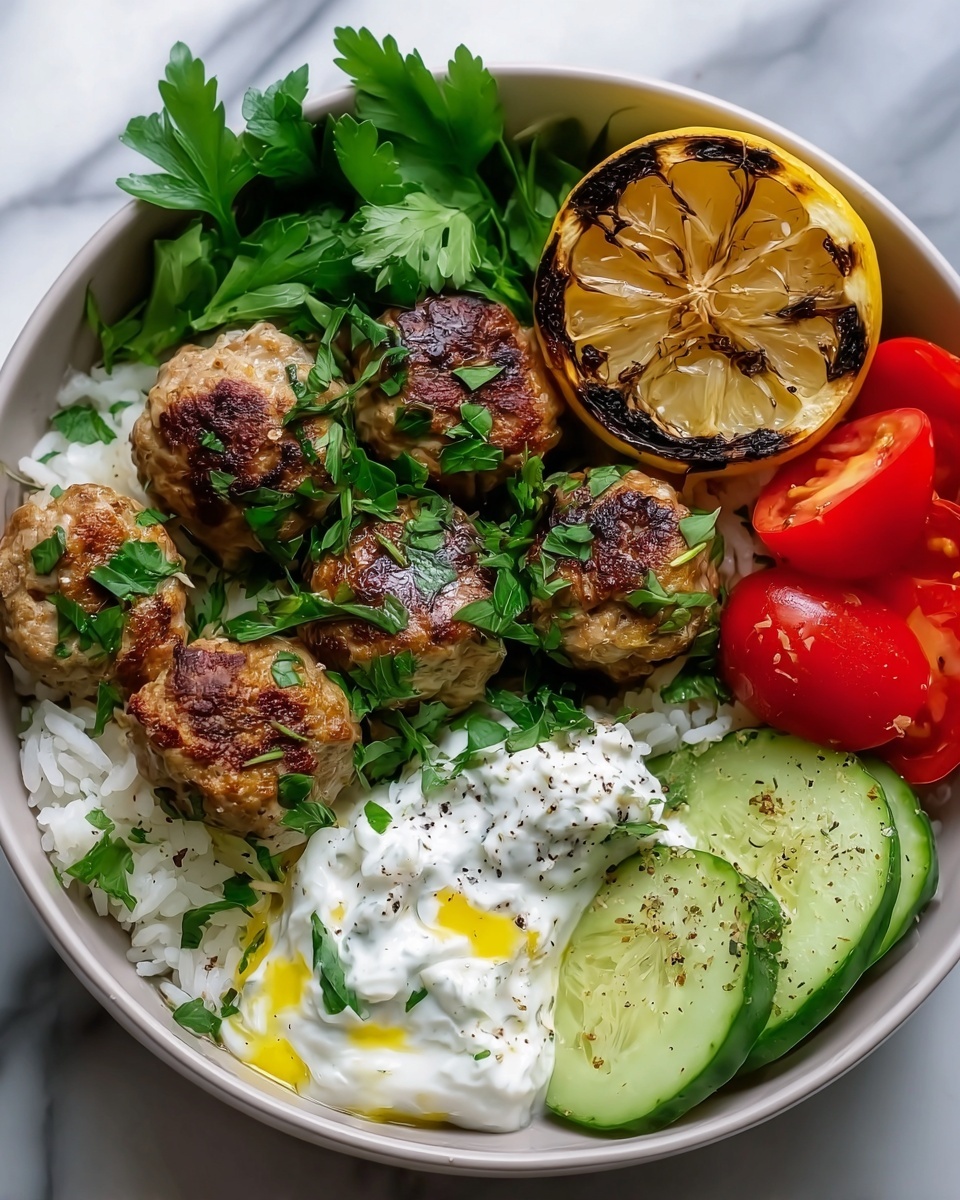 Greek Chicken Meatballs Recipe - Recipe Image