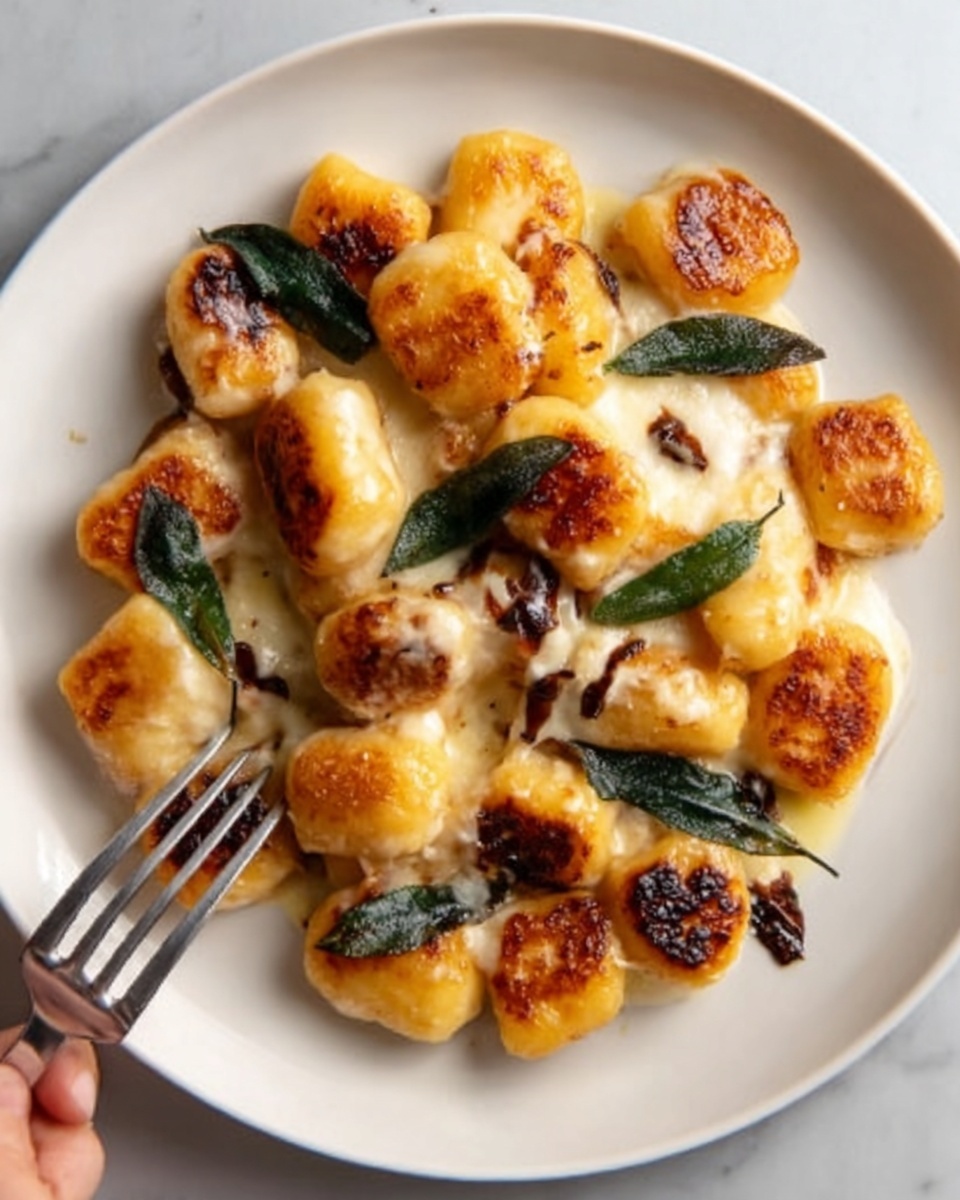 Crisp Gnocchi with Roast Pumpkin in Brown Butter and Sage Recipe - Recipe Image
