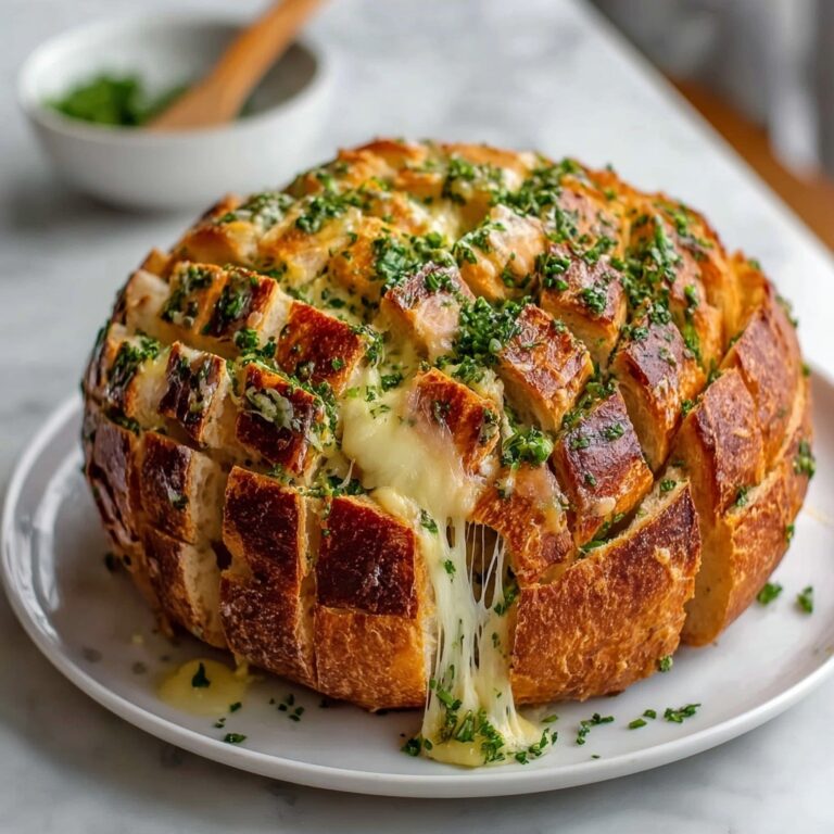 Easy Cheese and Roasted Garlic Pull-Apart Bread Recipe