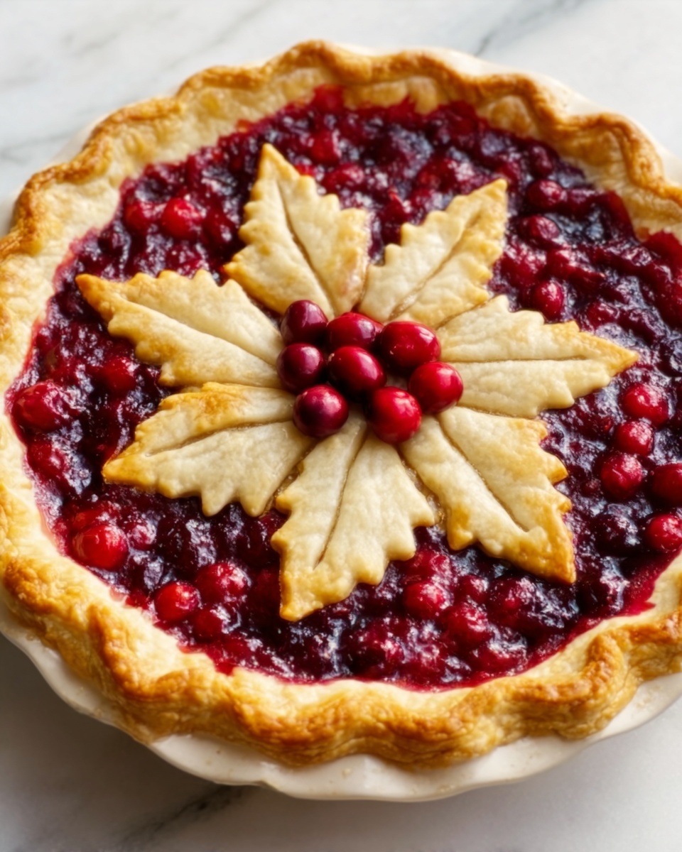 Cranberry Orange Custard Pie Recipe - Recipe Image
