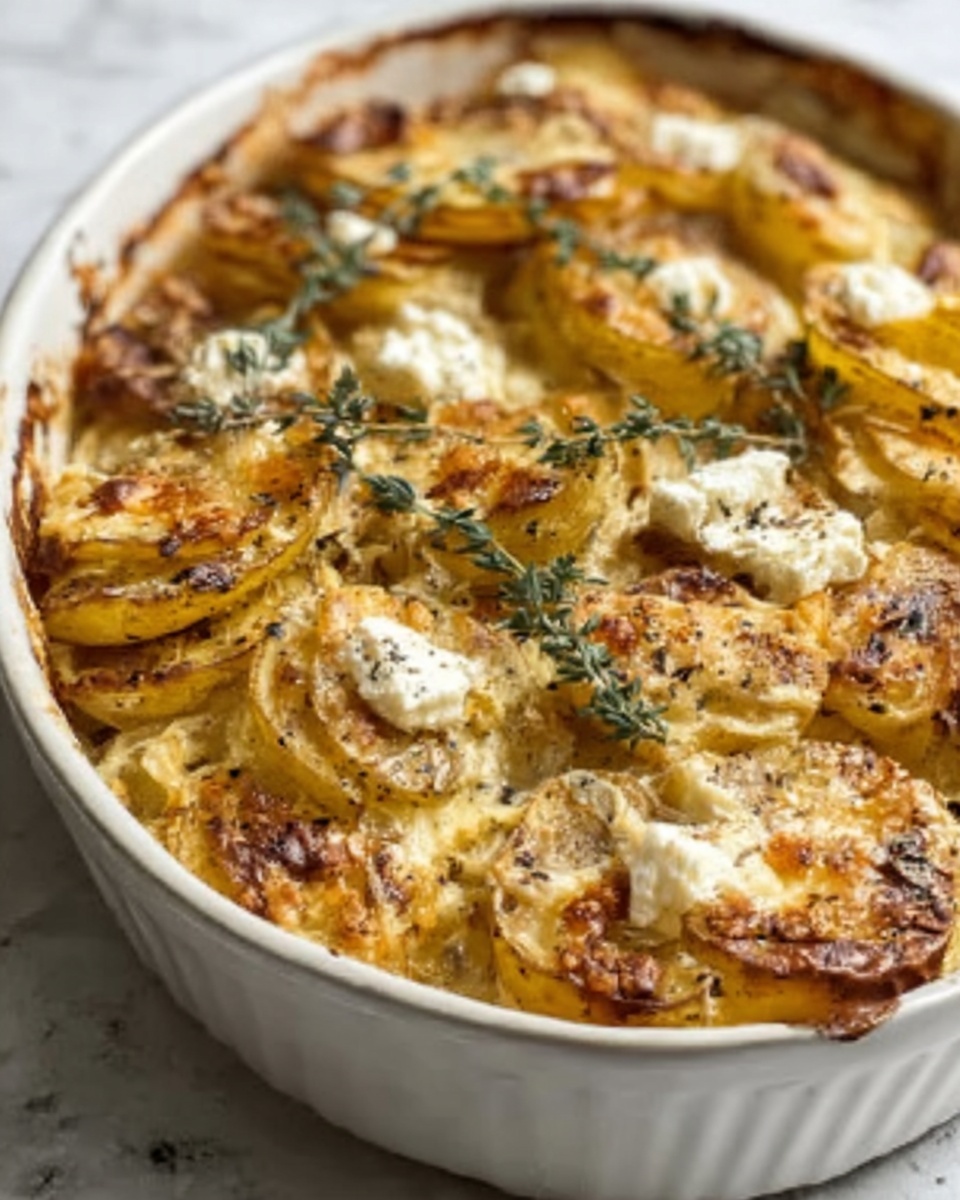 Baked Feta Potatoes Recipe - Recipe Image