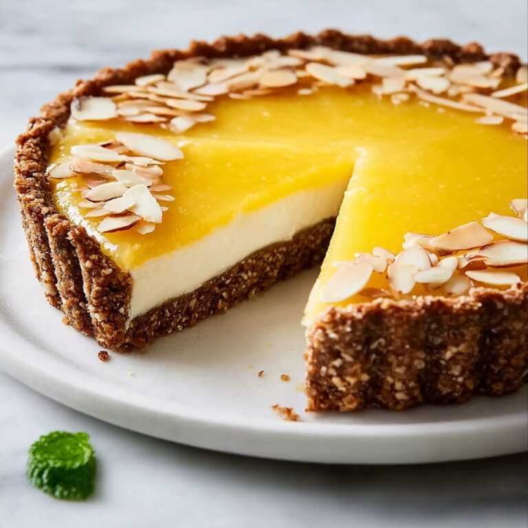 Fresh Lemon Mascarpone Tart with Almond Crust Recipe
