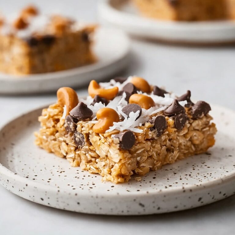 Baked Oatmeal Cake with Chocolate, Butterscotch, and Coconut Recipe