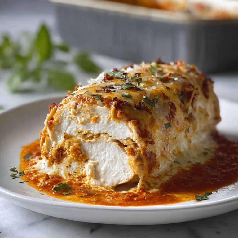 Chicken Parmesan Stuffed with Cream Cheese Recipe