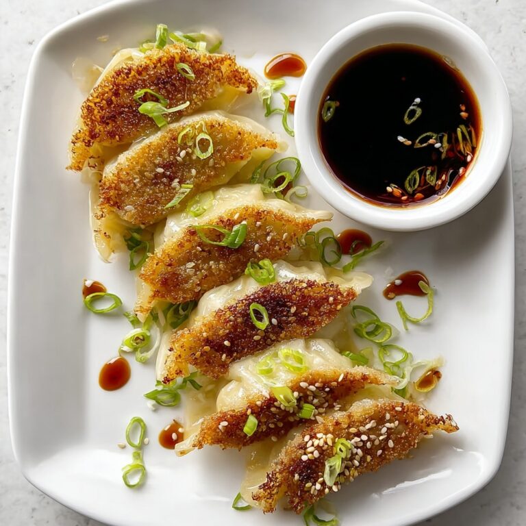 Crispy Cabbage Dumplings with Soy Dipping Sauce Recipe