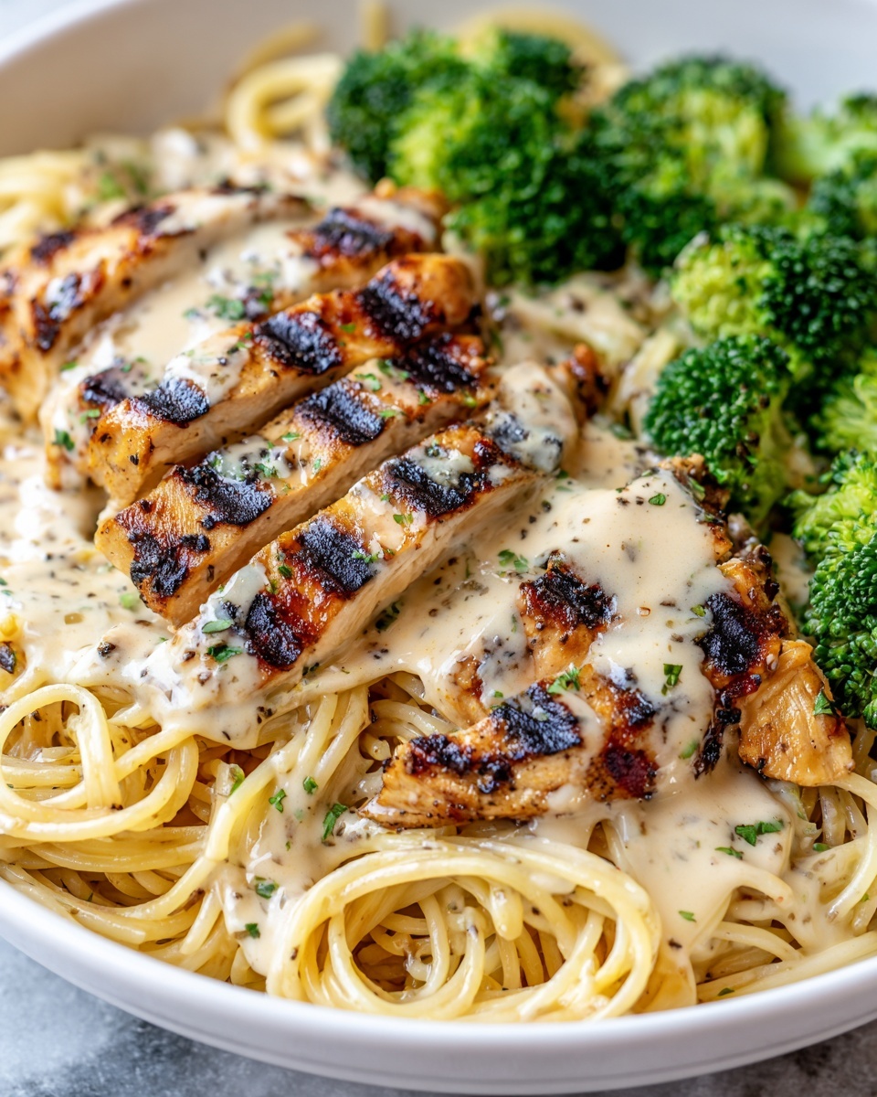 Skinny Chicken Broccoli Alfredo Recipe - Recipe Image
