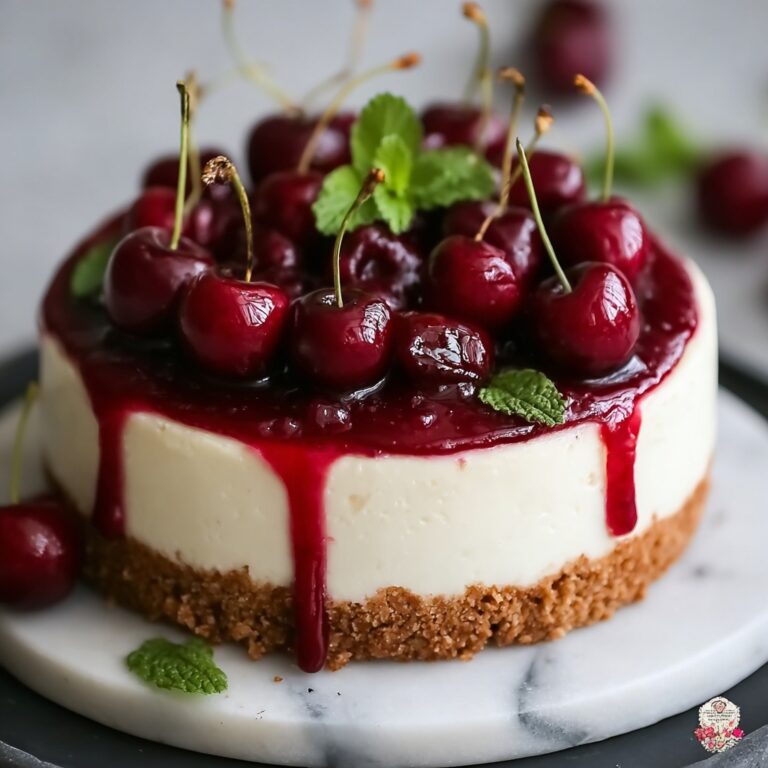 No-Bake Cherry Cheesecake Recipe