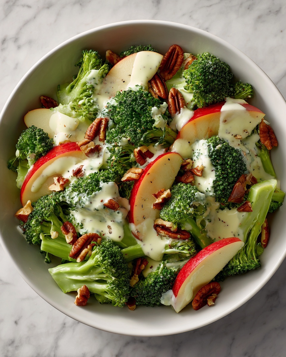 Honeycrisp Apple Broccoli Salad with Cranberries and Cheddar Recipe - Recipe Image