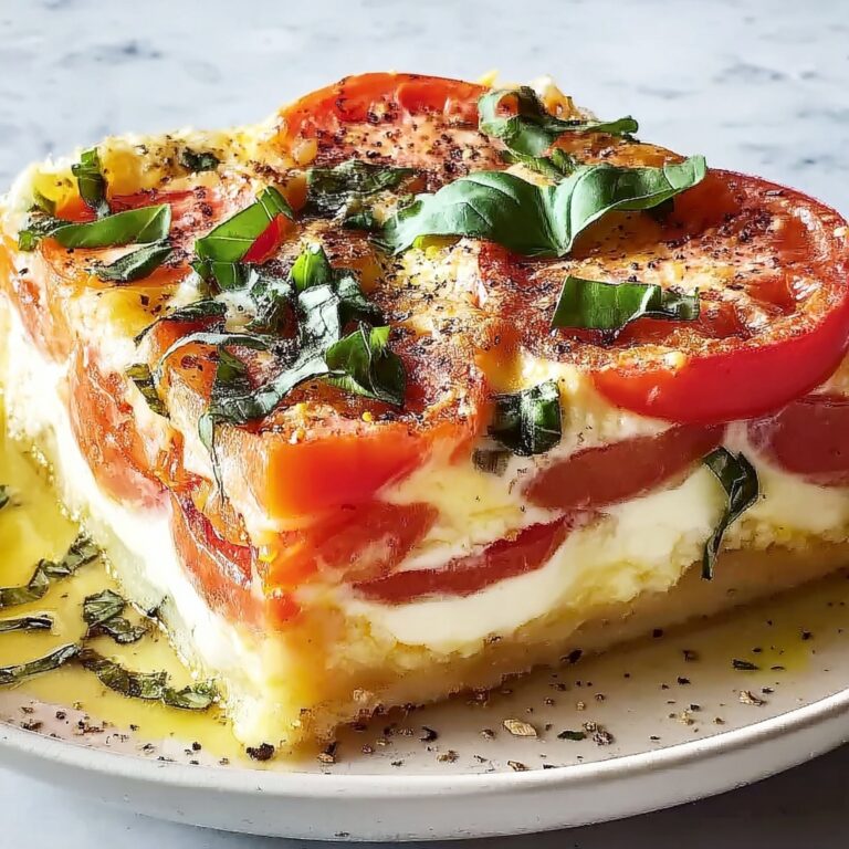 Caprese Breakfast Casserole: 7 Layers of Cheesy Bliss Recipe