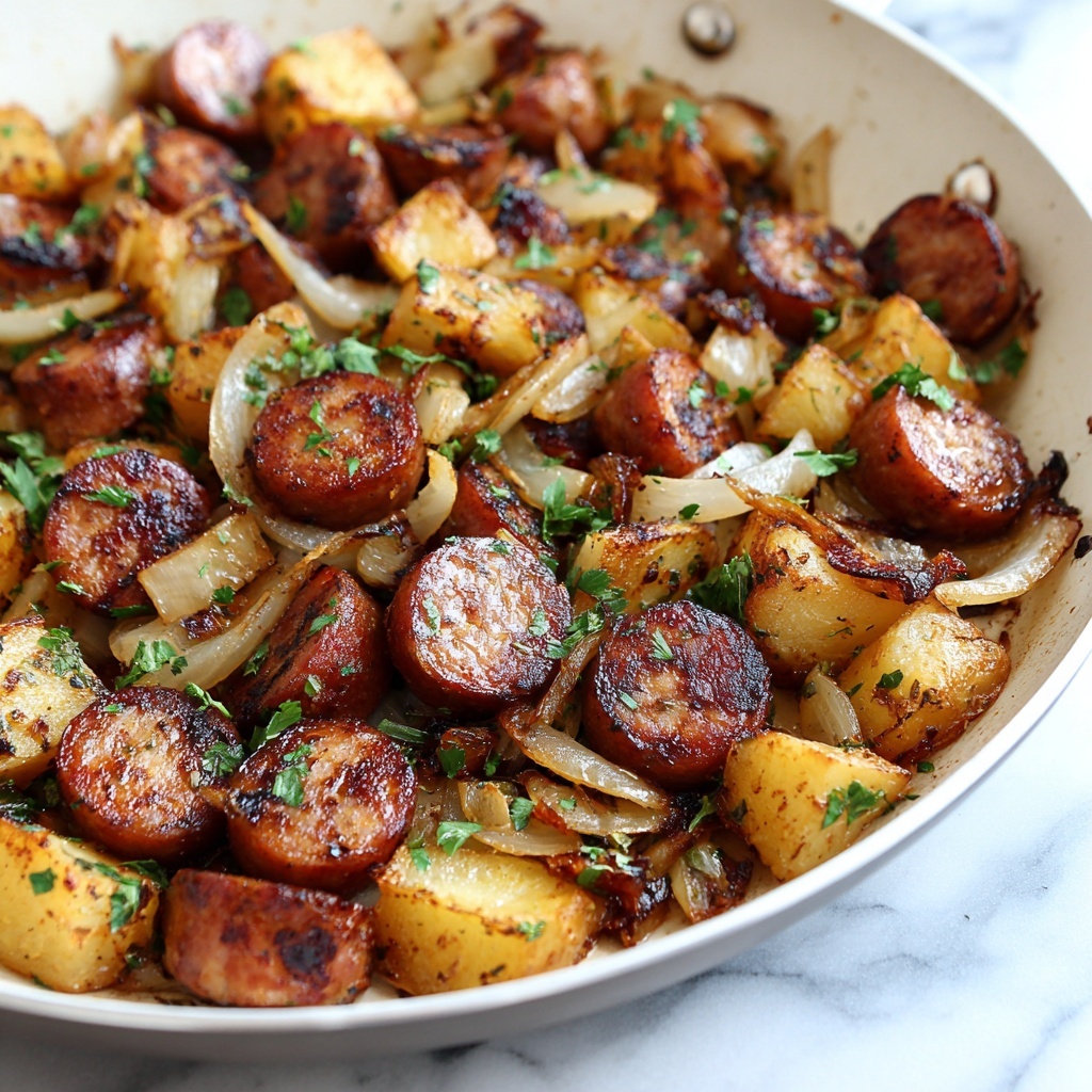 Kielbasa Cabbage Potato Skillet Recipe - Recipe Image