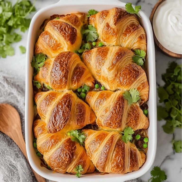 Savory Croissant Breakfast Casserole for Effortless Brunch Joy Recipe