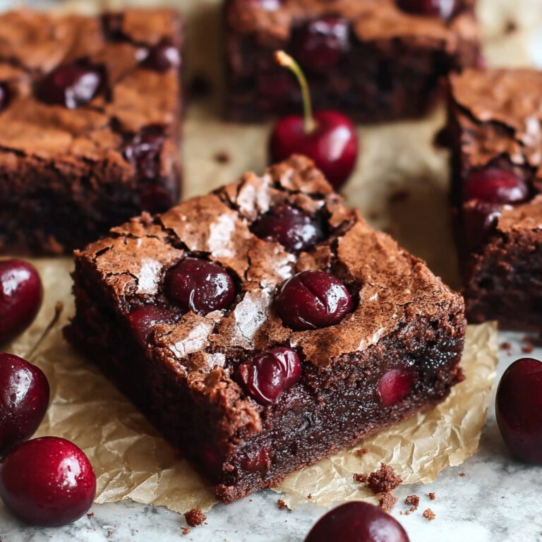 Roasted Chocolate Cherry Brownies Recipe