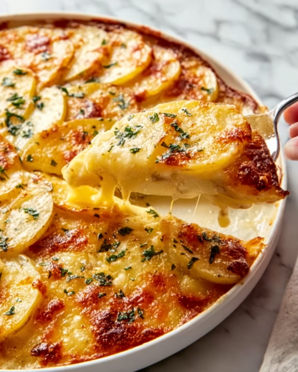 Easy Cheesy Scalloped Potatoes Recipe - Recipe Image