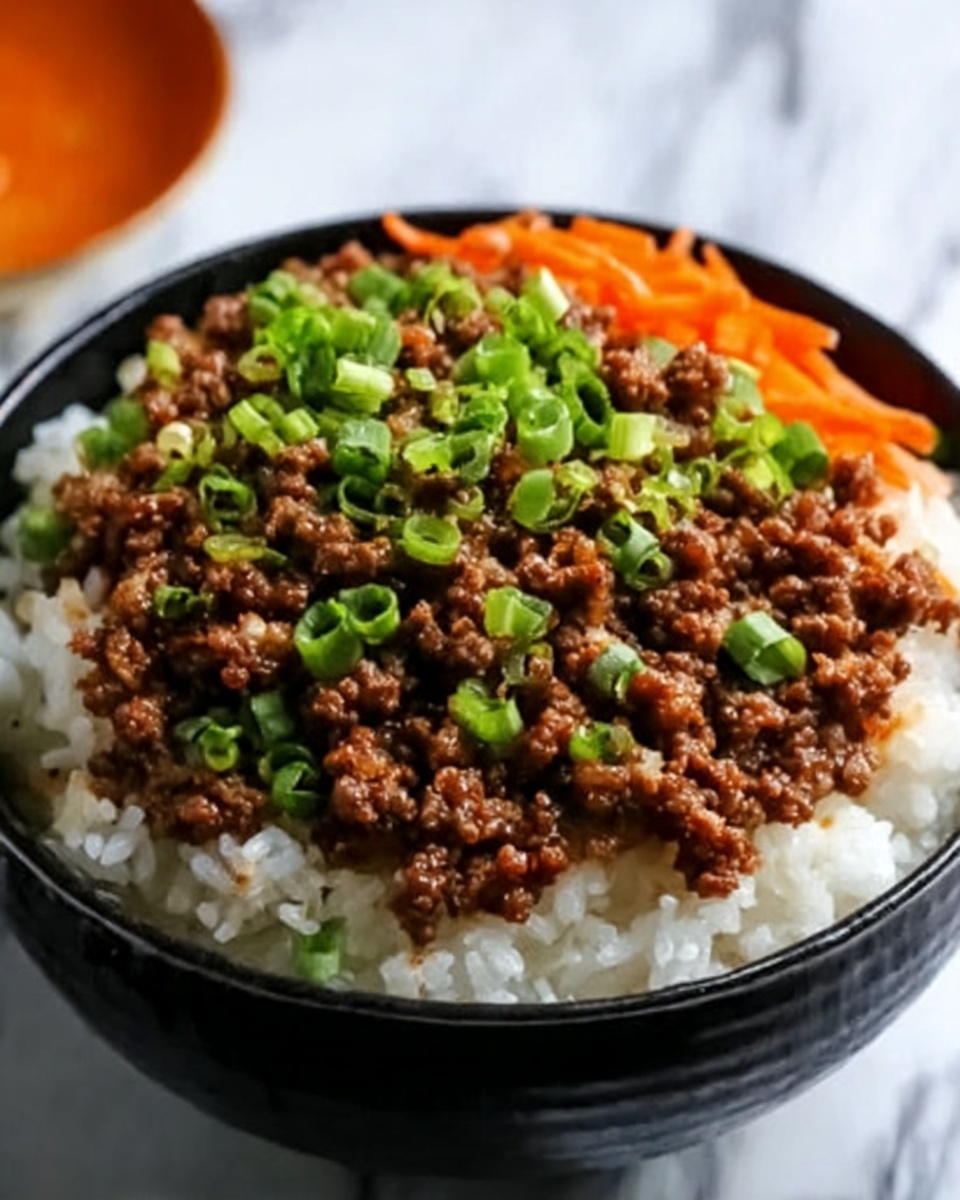 Korean Ground Beef Bowl Recipe - Recipe Image