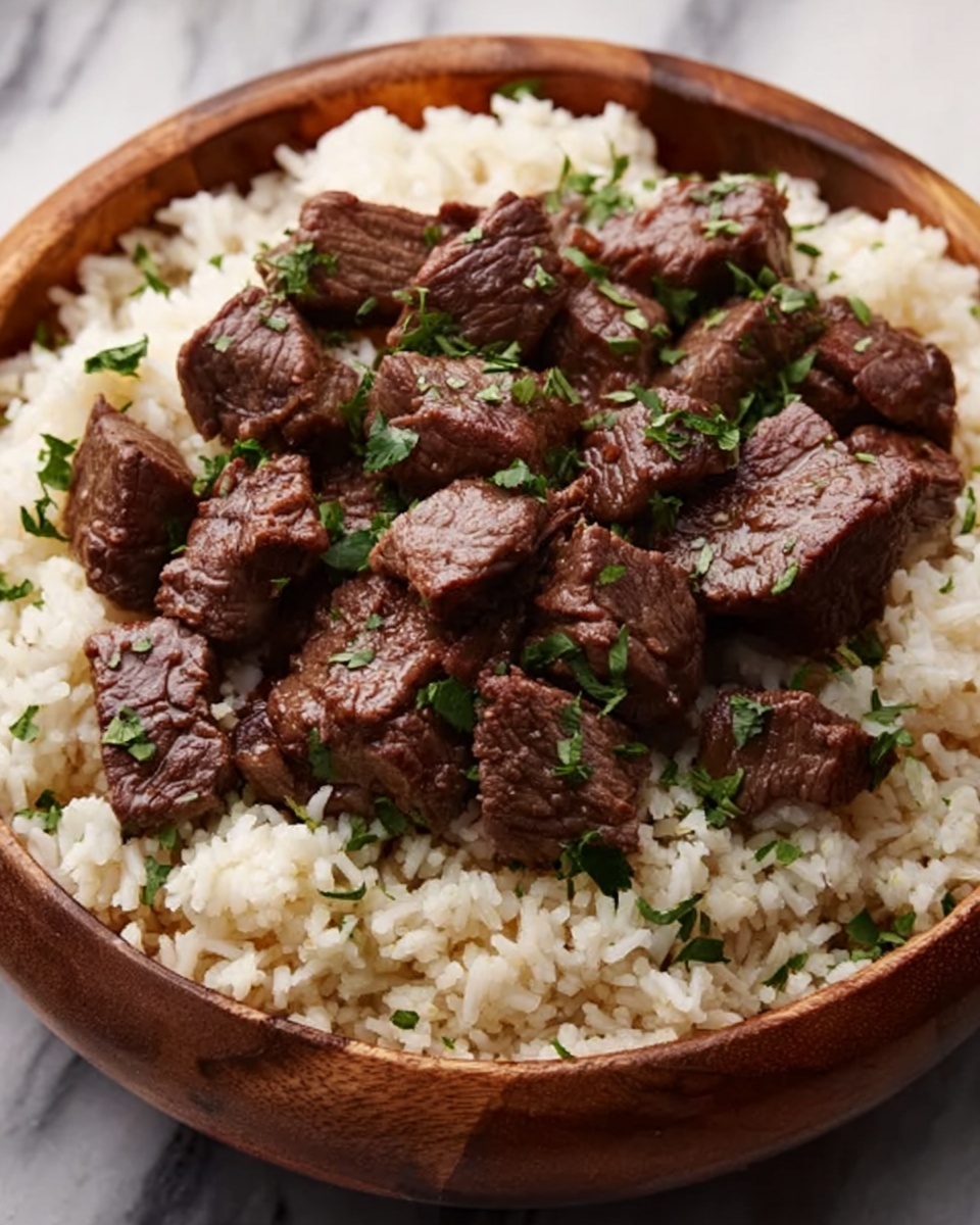 Beef Tips and Rice Recipe - Recipe Image