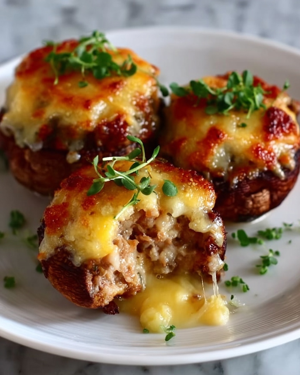 Cheesy Stuffed Meatloaf Bites Recipe - Recipe Image