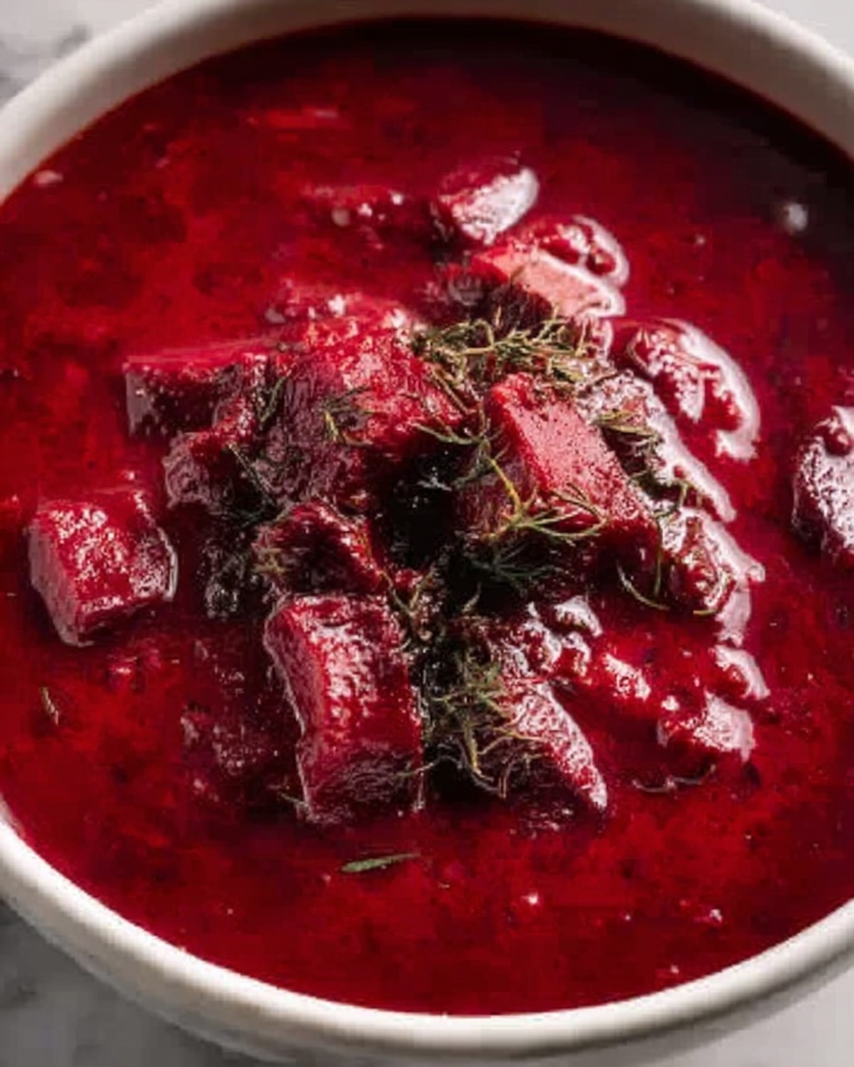 Ukrainian Beet Soup - Borsch in Pressure Cooker Recipe - Recipe Image