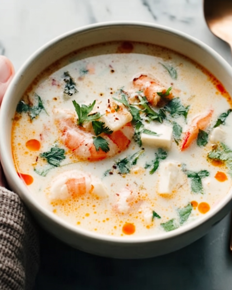 Thai Coconut Chicken Soup Recipe - Recipe Image