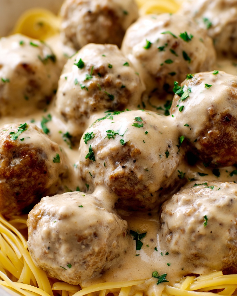 Garlic Butter Chicken Balls with Creamy Parmesan Pasta Recipe - Recipe Image