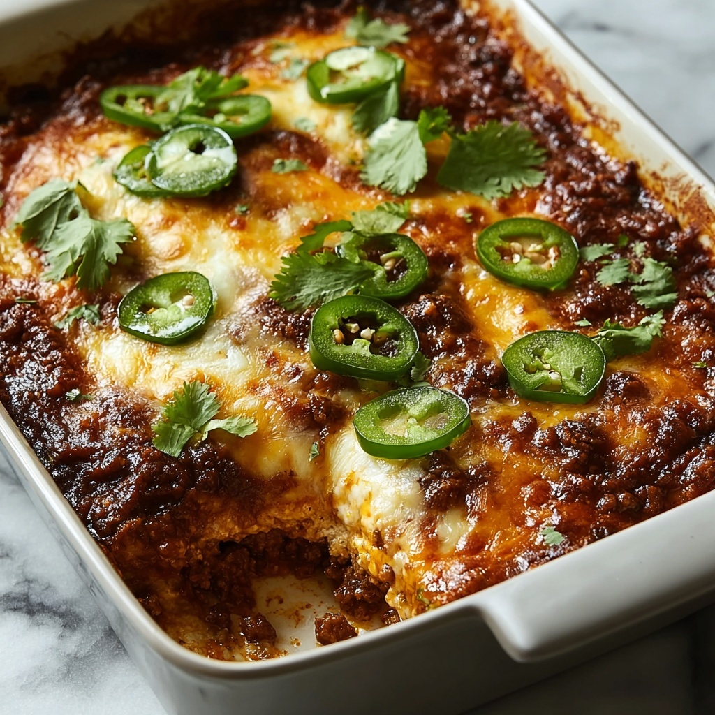 Baked Beef Chiles Rellenos Casserole Recipe - Recipe Image