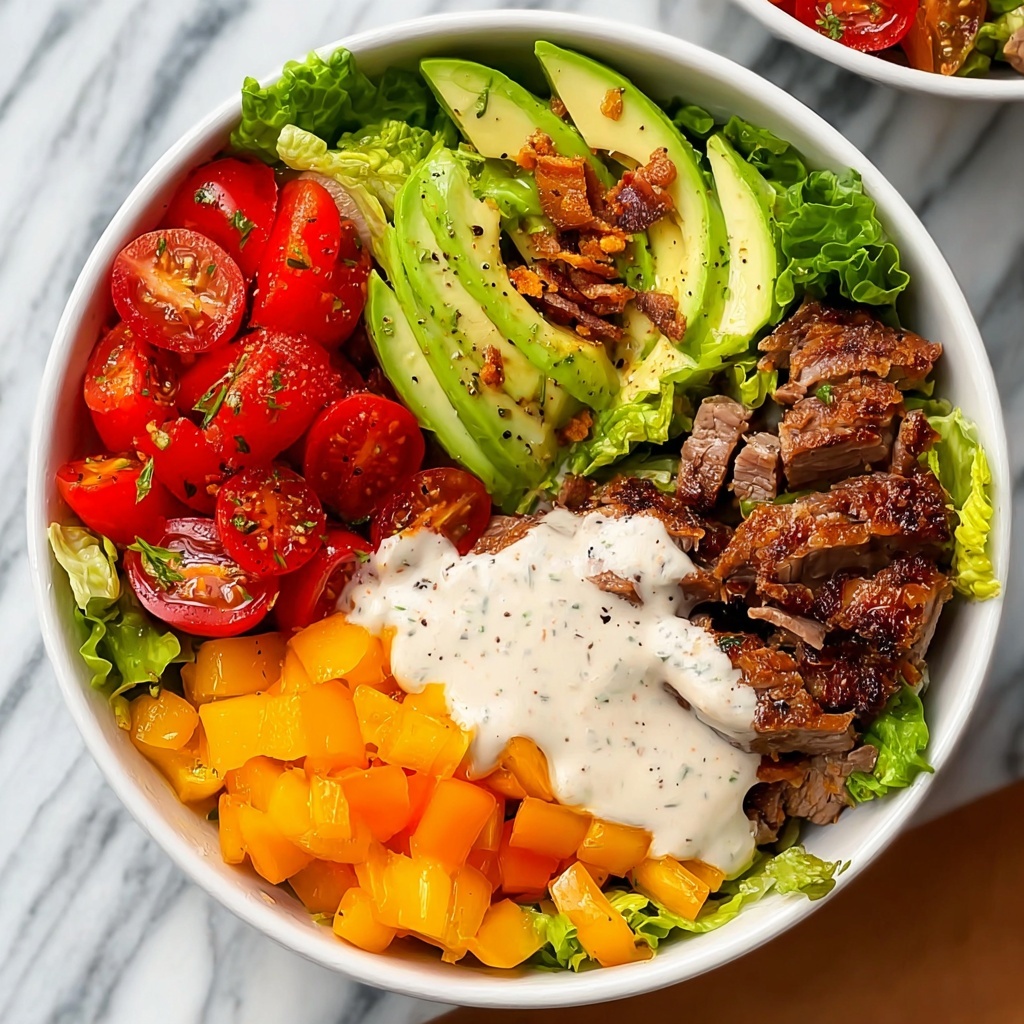 Fully Loaded Burger Bowl with Zesty Special Sauce Recipe - Recipe Image