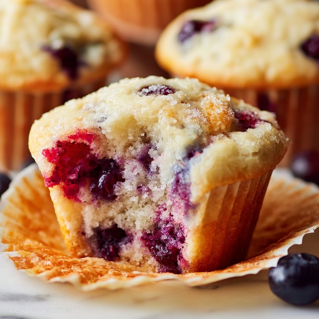 Fluffy Blueberry Muffins Recipe - Recipe Image