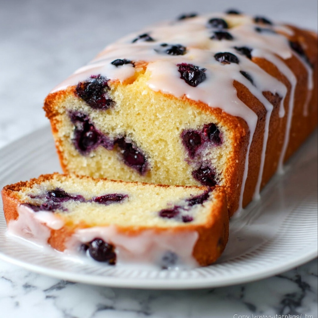 Easy Homemade Lemon Blueberry Bread Recipe - Recipe Image
