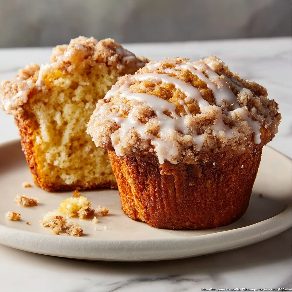Coffee Cake Muffins – Soft, Gooey, Bakery-Style Breakfast Treat Recipe - Recipe Image