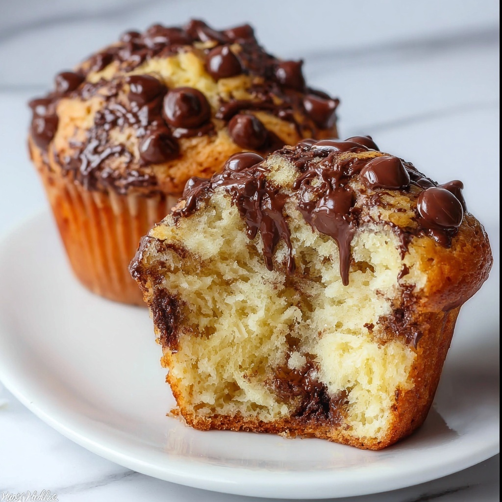 Healthy Banana Chocolate Chip Muffins Recipe - Recipe Image